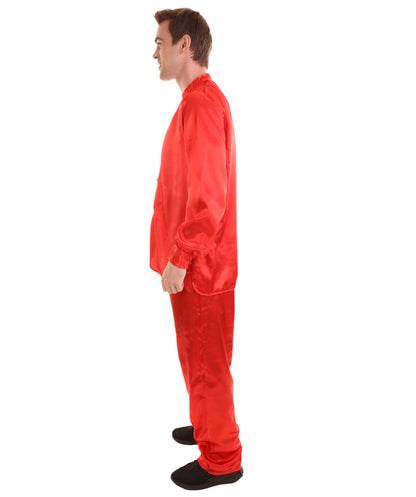 大人用メンズ JCO-269_15 中国の伝統的なカンフー レッドサテン 制服 コスプレ衣装