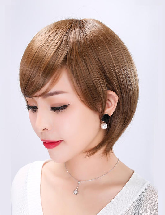 "Wigs2you W-1021 耐熱ウィッグ★定番スタイルは必須アイテム！ナチュラルなシルエットが美しいショートボブスタイル♪ ウィッグネット付き♪ "