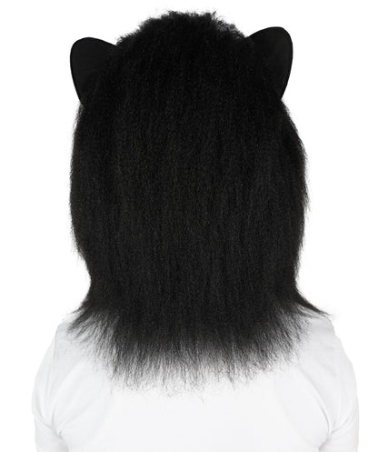 ユニセックス毛皮動物ウィッグとマスクセット H-6771BR ハロウィンやテーマパーティー用の完全な動物コスプレ