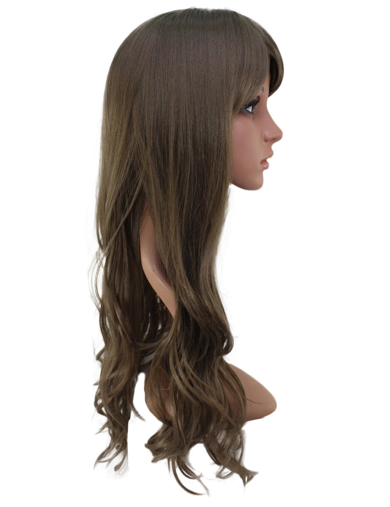 耐熱商品 ロングウィッグ ナチュラルウェーブで女の子らしいスタイルに 74cmで超ロング！ ウィッグネット付き W-519