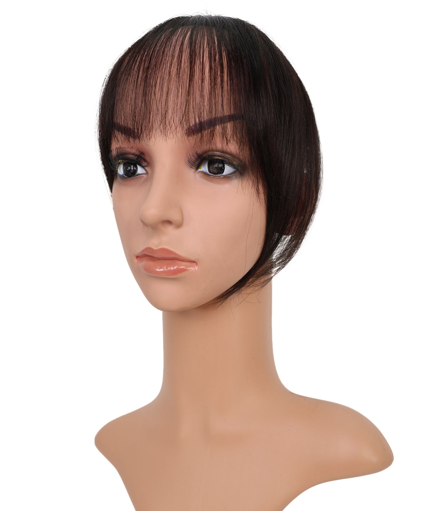 Wigs2you HTHTP-033 Wigs2you. com 女性用100％人毛前髪ウィッグ – ナチュラルショートトップカバー 8インチ軽量ヘアピース