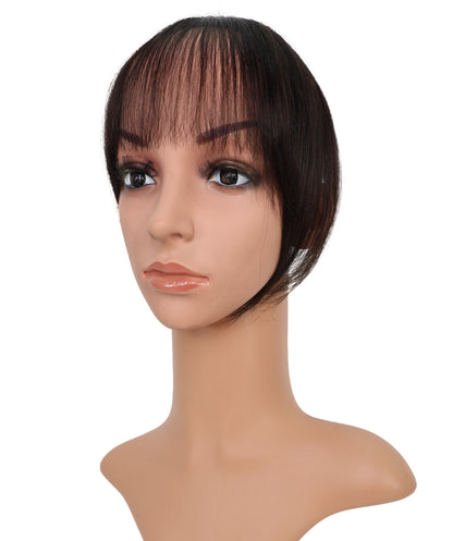 Wigs2you HTHTP-033 Wigs2you. com 女性用100％人毛前髪ウィッグ – ナチュラルショートトップカバー 8インチ軽量ヘアピース