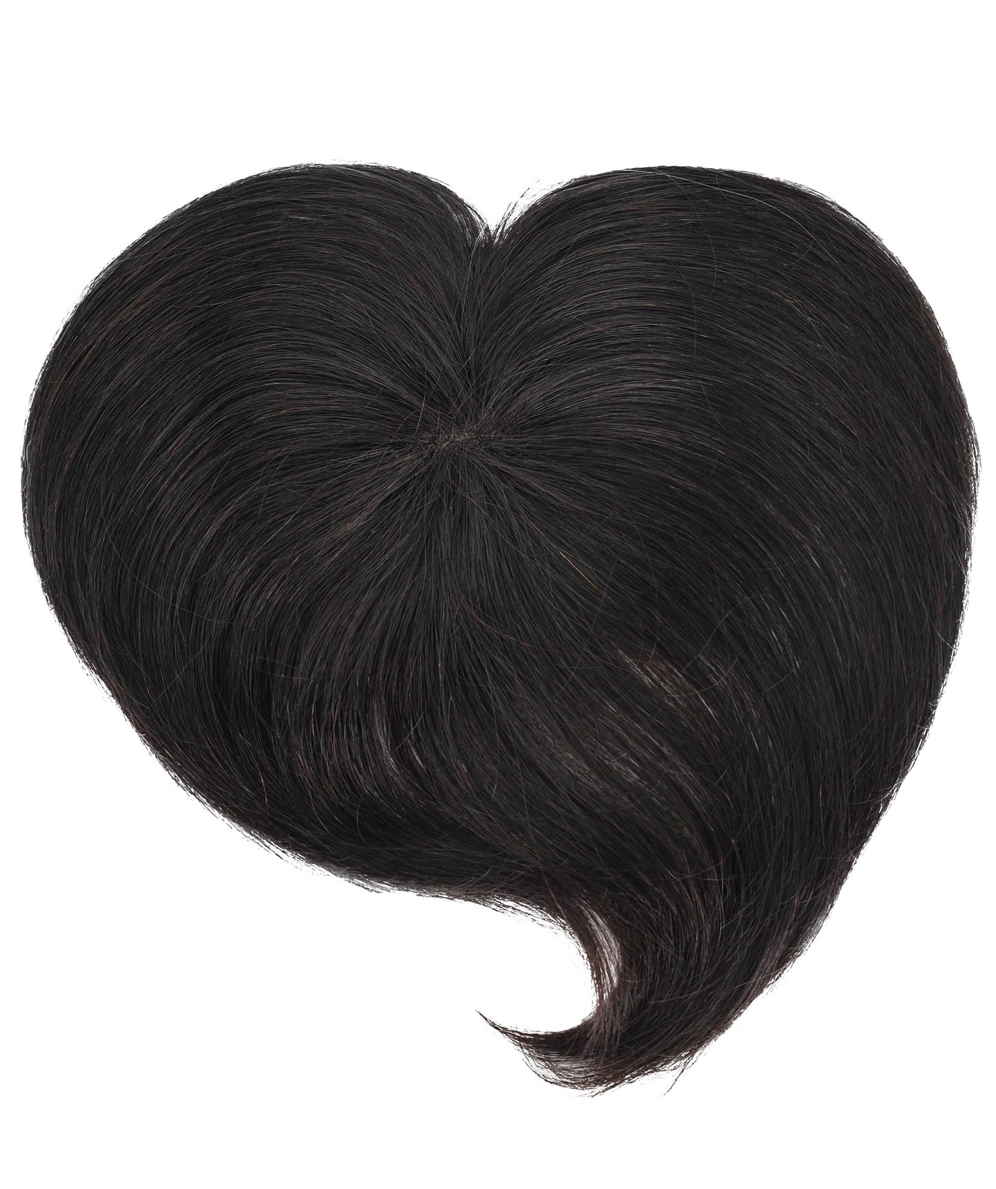 Wigs2you HTHTP-034 女性用100％人毛トップカバー – ショート前髪ヘアピース 6インチナチュラル軽量クラウンウィッグ