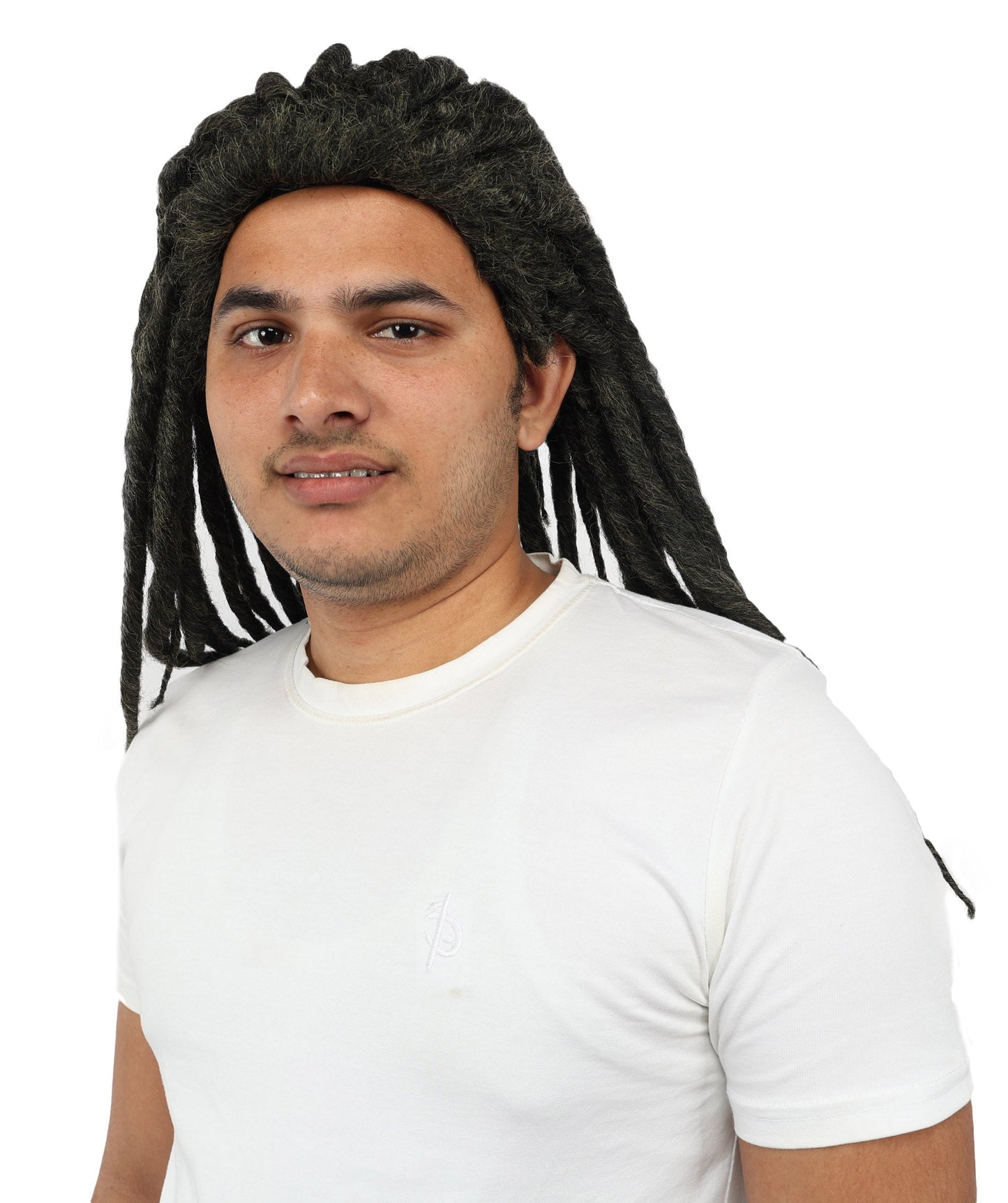 Wigs2you  H-7083 大人用 メンズ ファンタジー ブラック トライバル フルウィッグ ロング 合成繊維 調節可能なキャップ付き コスプレ、ハロウィン、舞台、テーマイベントに最適