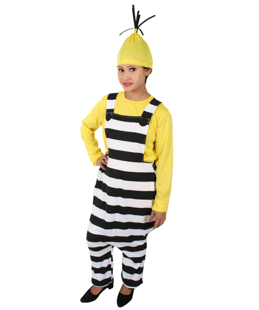 ユニセックス JCP-059 ハロウィン＆コスプレ コスチューム イエロー、ブラック＆ホワイト カラー マルチサイズ オプション