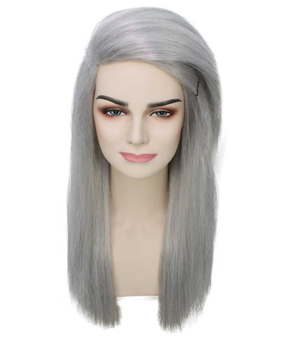 女性用ロングストレートサイドパートコスプレウィッグ ダークグレー H-5220_18 ファンシースタイル プレミアムハロウィンパーティーウィッグコレクション