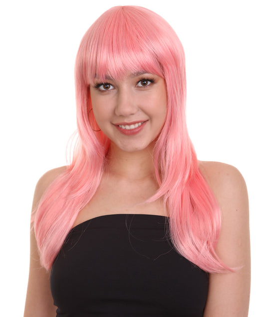 Wigs2you ハロウィンパーティープレミアムレディース H-1054 とても快適なグラマーグリーンウィッグ コーラルカラー