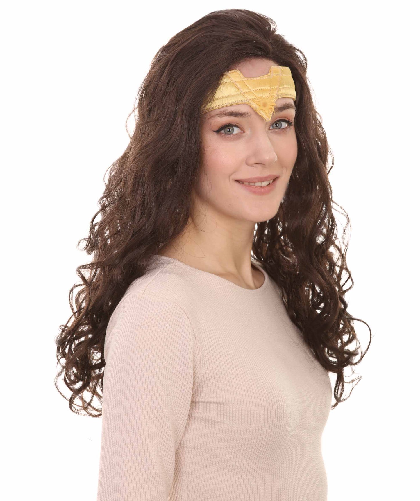 ハロウィンパーティ プレミアム H-5099 女性用 TV映画キャラクター ダークブラウンウィッグ