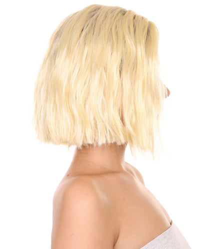 プレミアムハロウィンパーティーレディ H-5410 ショートレングス オンブレポップスターファイヤーワークスウィッグ ブロンドとブラック