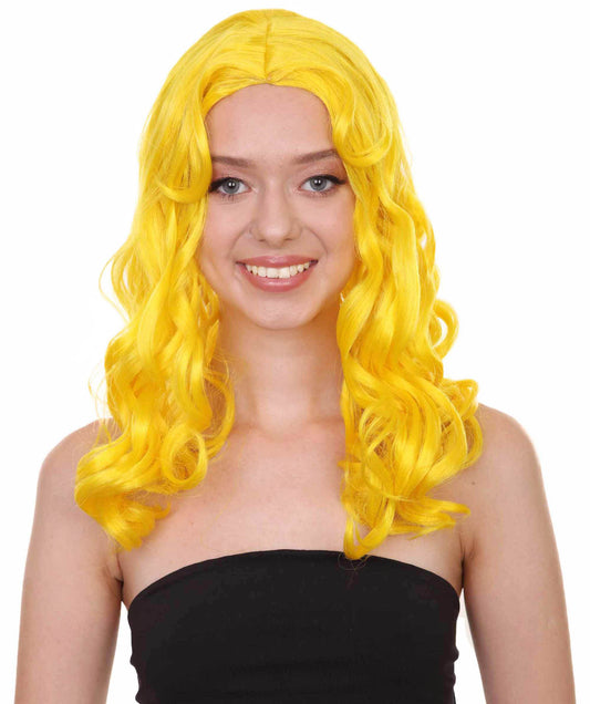 Wigs2you ハロウィンパーティー プレミアム レディース H-1084 アリスウィッグ 鏡の国のアリス イエロー色