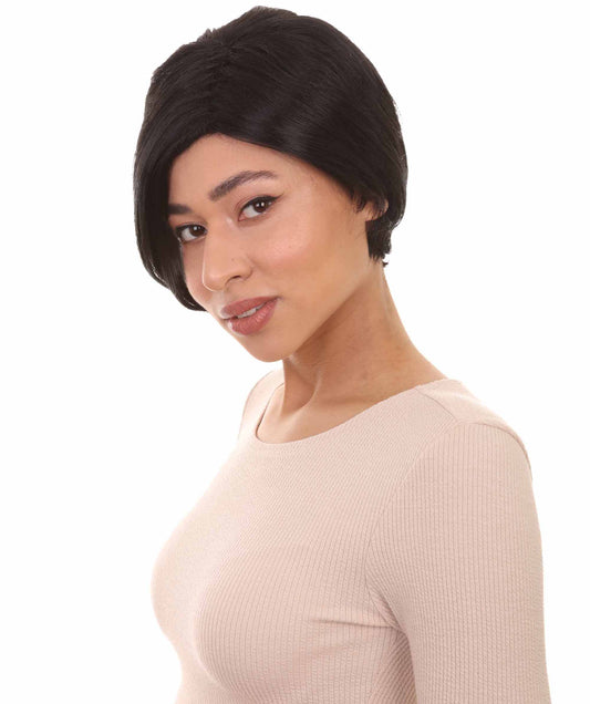Wigs2you ハロウィンパーティ プレミアムレディース H-982 ショートブラック ナチュラルスタイルウィッグ