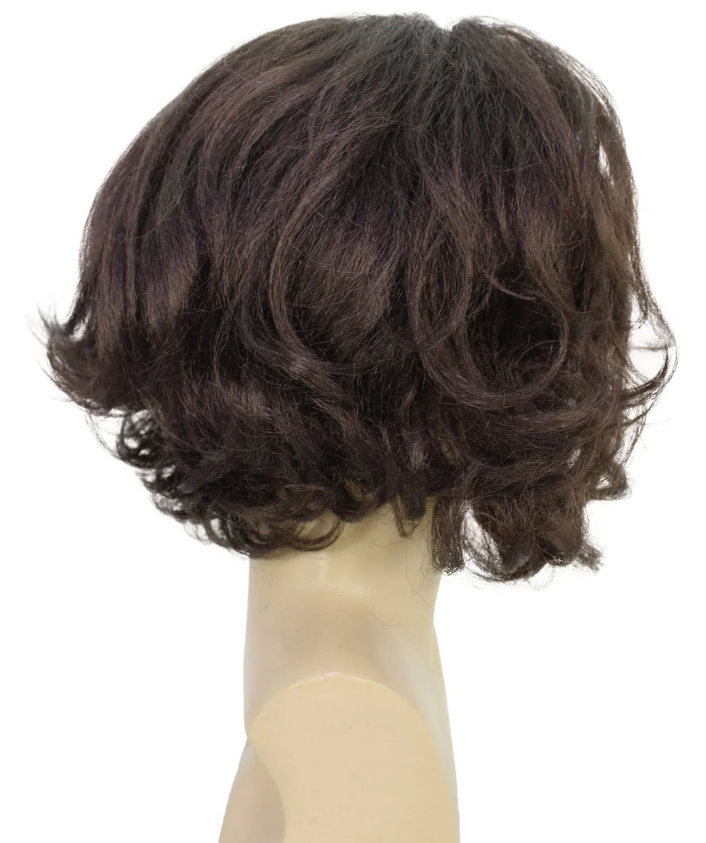 大人用メンズ H-6302 コメディ映画キャラクター レイヤードテクスチャードヘアウィッグ コスプレウィッグ 難燃性合成繊維