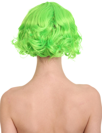 Wigs2you ハロウィン パーティー プレミアム レディース H-1349 着けやすい 快適なフィット感 カーニバル ライム ウェーブウィッグ