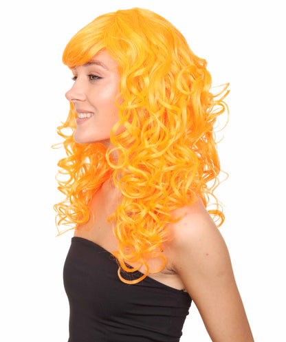 Wigs2you ハロウィン パーティー プレミアム レディース H-998 着用しやすい ベラウィッグ パンプキン オレンジ色