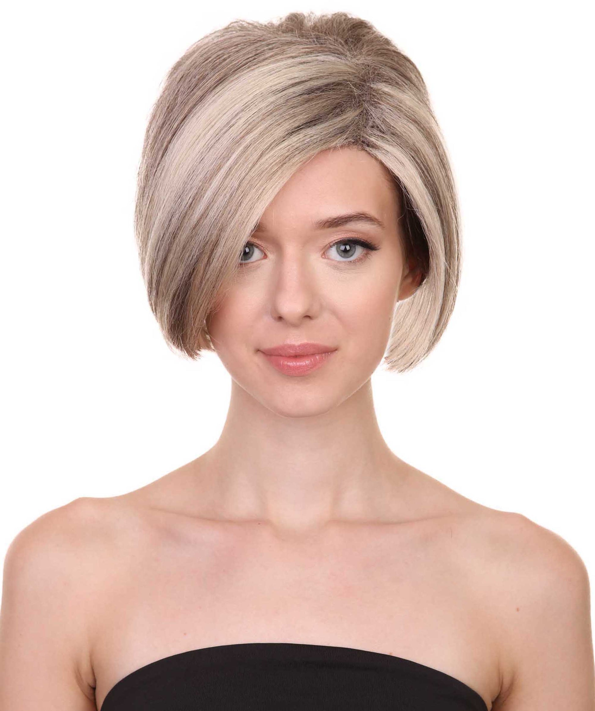 プレミアムハロウィンパーティー H-5371 女性用 ショートクラシック ミニバンカレンマムウィッグ ブロンド