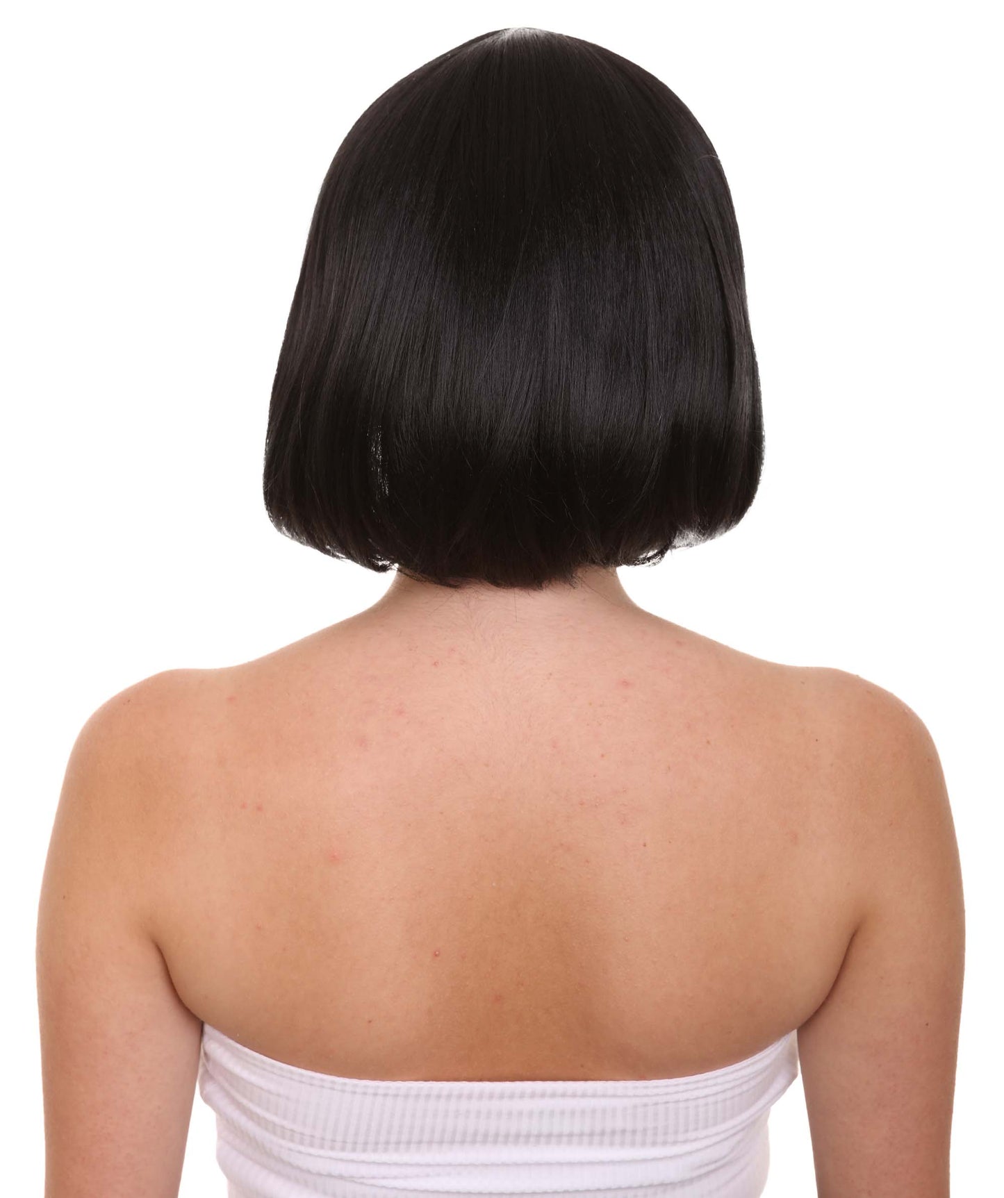 ボブズバーガー ティナ バルチャー ブラックウィッグ & グラスセット H-4557 TV/映画ウィッグ プレミアム通気性キャップレスキャップ