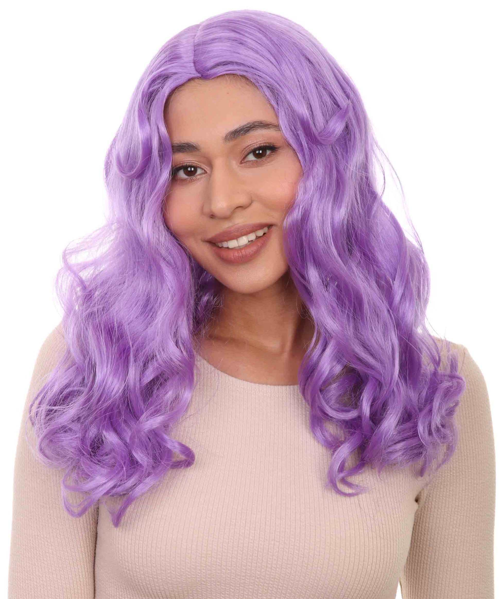Wigs2you ハロウィンパーティープレミアム レディース H-1090 アリスウィッグ 鏡の国のアリス ライラック色