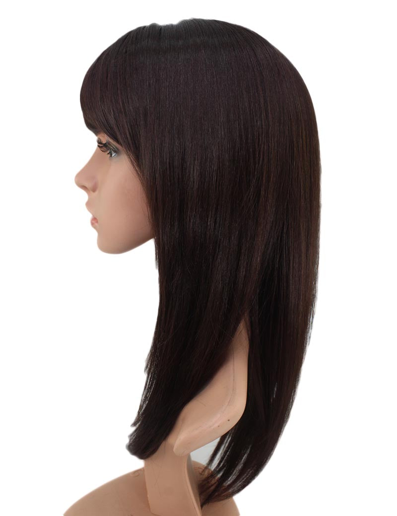 定番の人気商品です！ストレートロングスタイル  ウィッグ1つで簡単にサラサラヘアーに！ ウィッグネット付き W-407