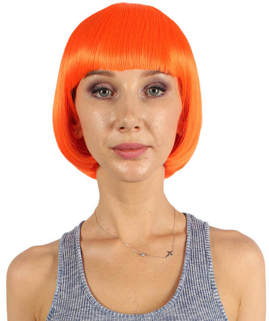 Wigs2you ハロウィンとパーティープレミアムレディース H-502 クラシックフラッパー ネオンオレンジ