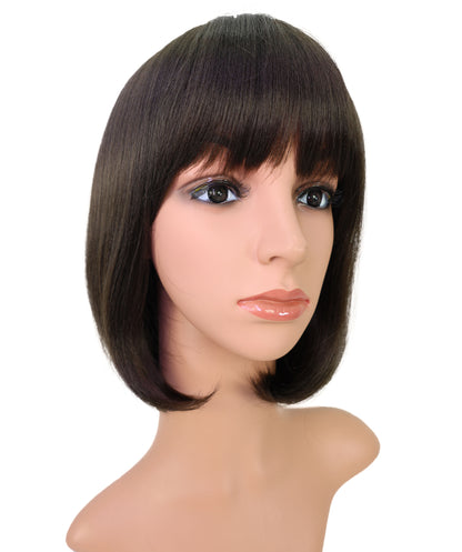 Wigs2you H-6901 女性用 11.5インチ ショートボブウィッグ | 手植え合成ヘアブレンド | 自然で軽量な通気性キャップ付きウィッグ