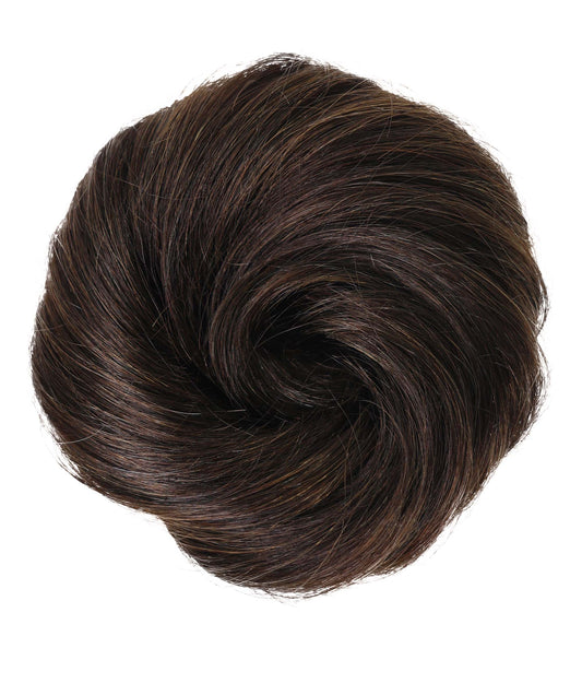 Wigs2you W-8476 女性用100％人毛お団子ウィッグ – ナチュラルコームスタイルシュシュ 6インチ – クリップで簡単装着アップヘアピース