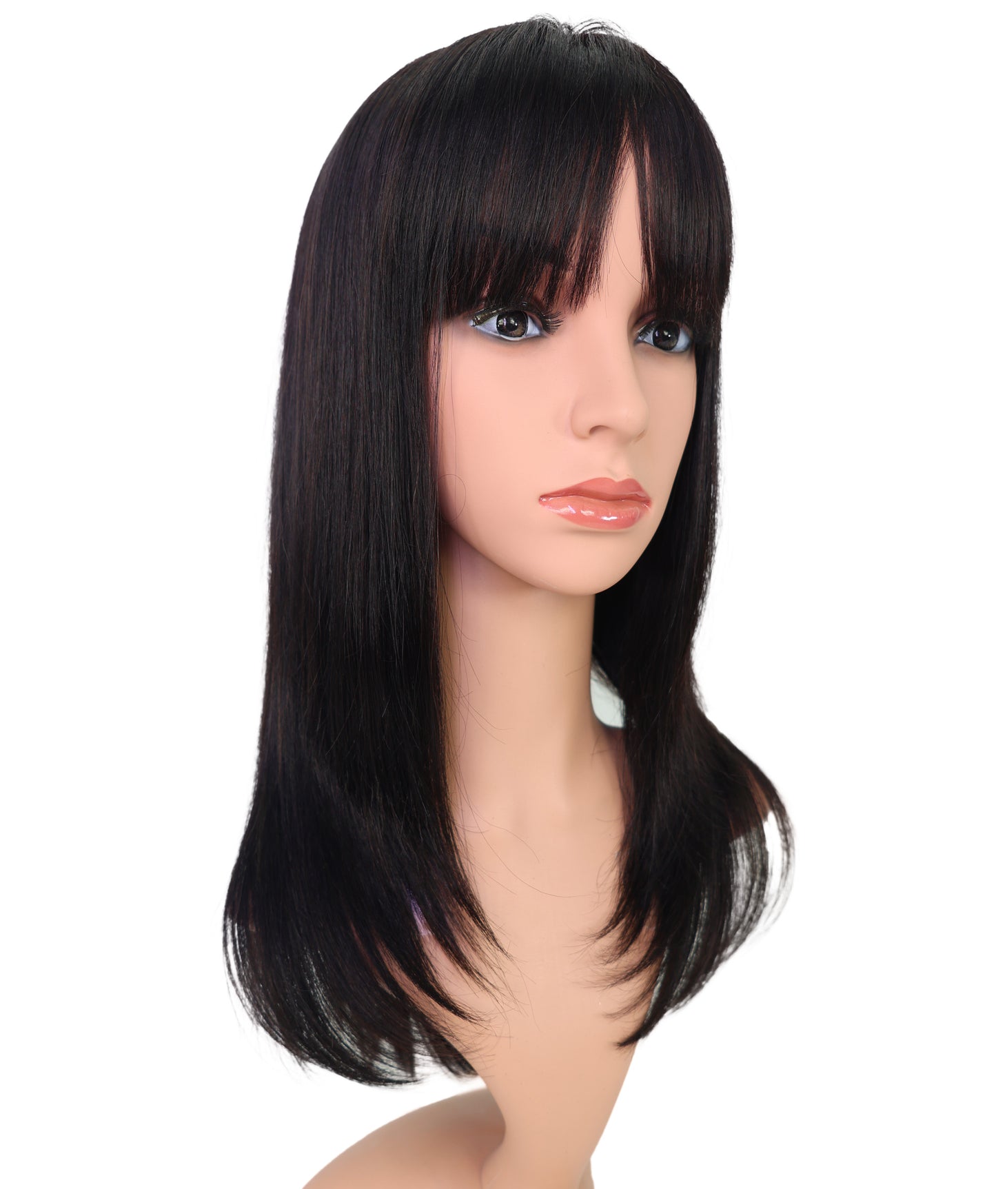 Wigs2you HH-191 ロングウィッグ _ 100%人毛、20" ナチュラルストレートフルウィッグ _ 軽量医療用・日常用