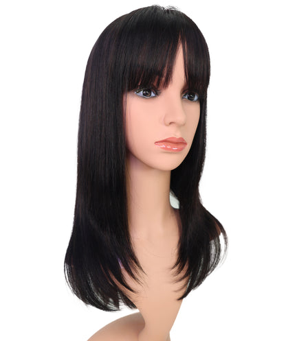 Wigs2you HH-191 ロングウィッグ _ 100%人毛、20" ナチュラルストレートフルウィッグ _ 軽量医療用・日常用