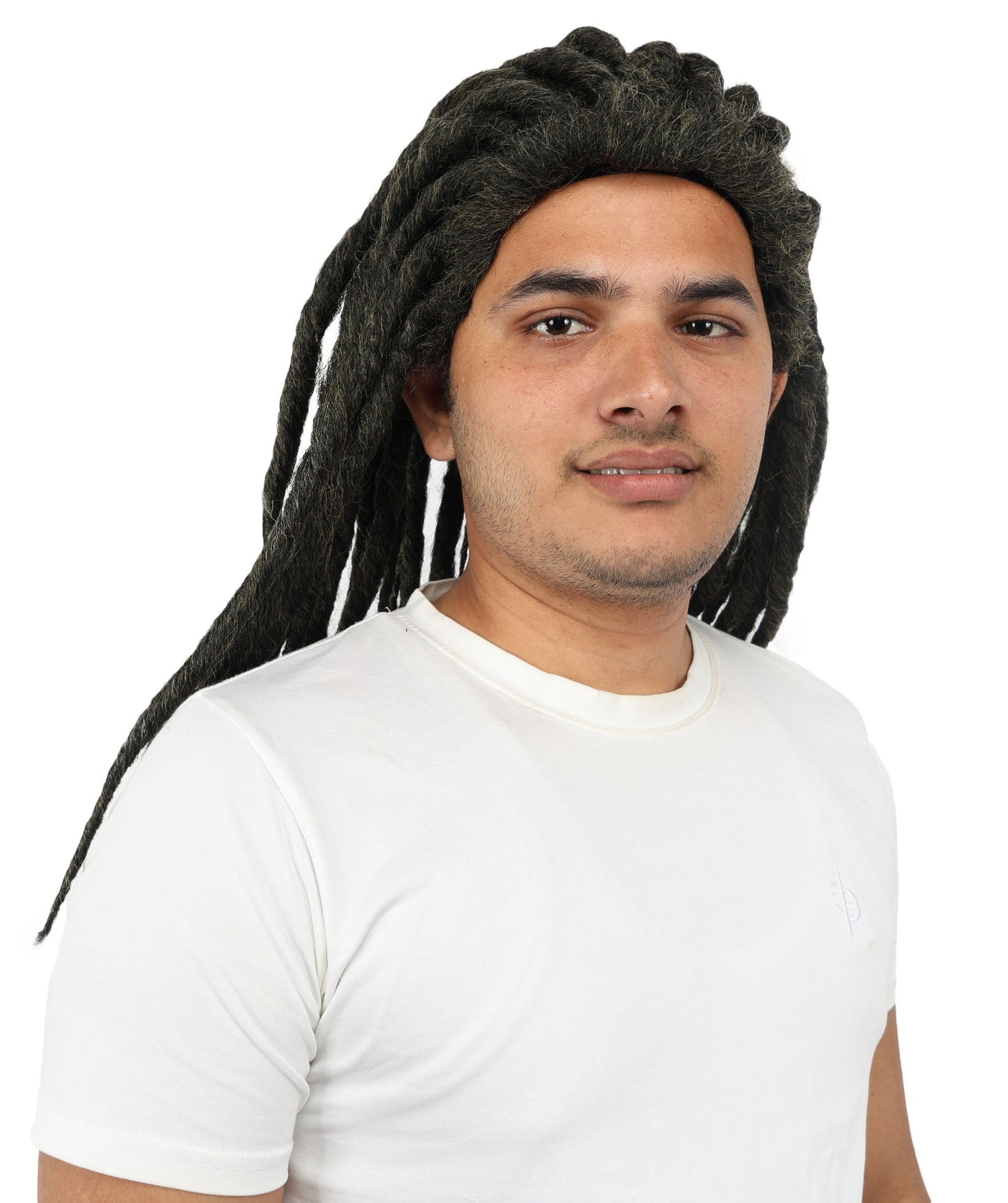 Wigs2you  H-7083 大人用 メンズ ファンタジー ブラック トライバル フルウィッグ ロング 合成繊維 調節可能なキャップ付き コスプレ、ハロウィン、舞台、テーマイベントに最適