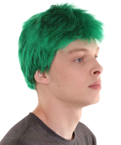Wigs2you H-2291男性ファンシーグリーンかつらプレミアム通気性キャップレスキャップ