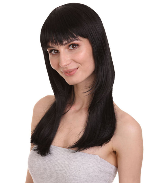 Wigs2you ハロウィン パーティー プレミアム レディース H-1055 とても快適なグラマー グリーン ウィッグ ブラック カラー