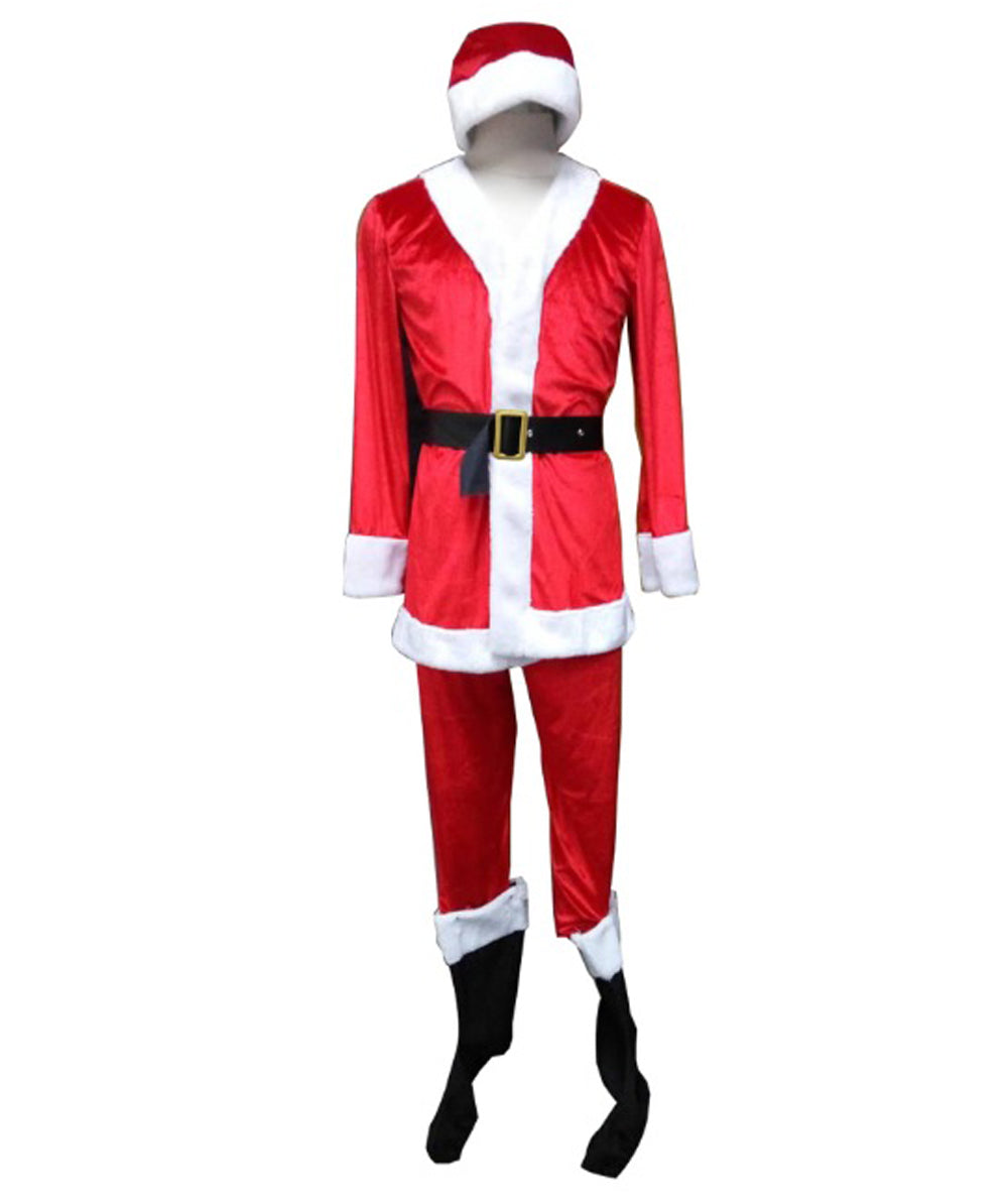 Wigs2you.com JCX-007男性のクリスマスサンタクロースコスチュームとひげ,コスプレ衣装 。