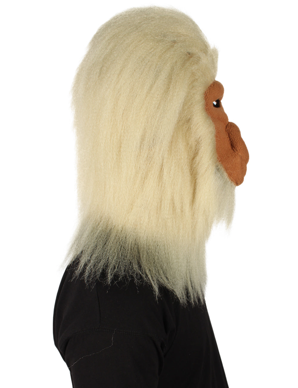 ハロウィンパーティープレミアムメンズ H-5646-BLD ヘアリーユニセックスエイプマスクのみ ブロンド 軟らかい合成繊維