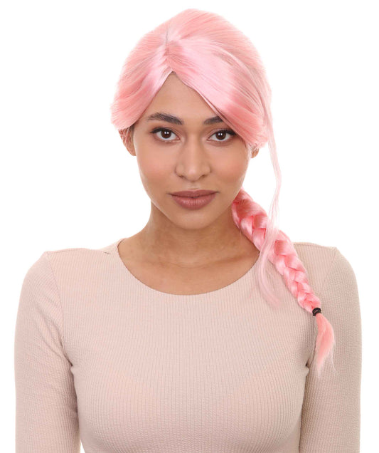 Wigs2you ハロウィン パーティー プレミアム レディース H-1173 とても快適な Lt ピンク編み込みウィッグ