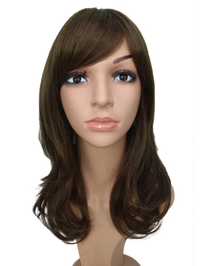 エアリーカールが可愛い！ふわふわヘアで柔らかな女の子に  耐熱です ウィッグネット付き W-537