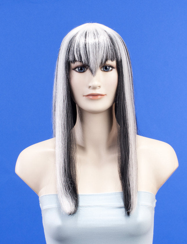ハロウィンパーティープレミアムレディース H-187 ジェットブラック 蓄光 ファンシーキャラクターファッションウィッグ ソフト合成繊維
