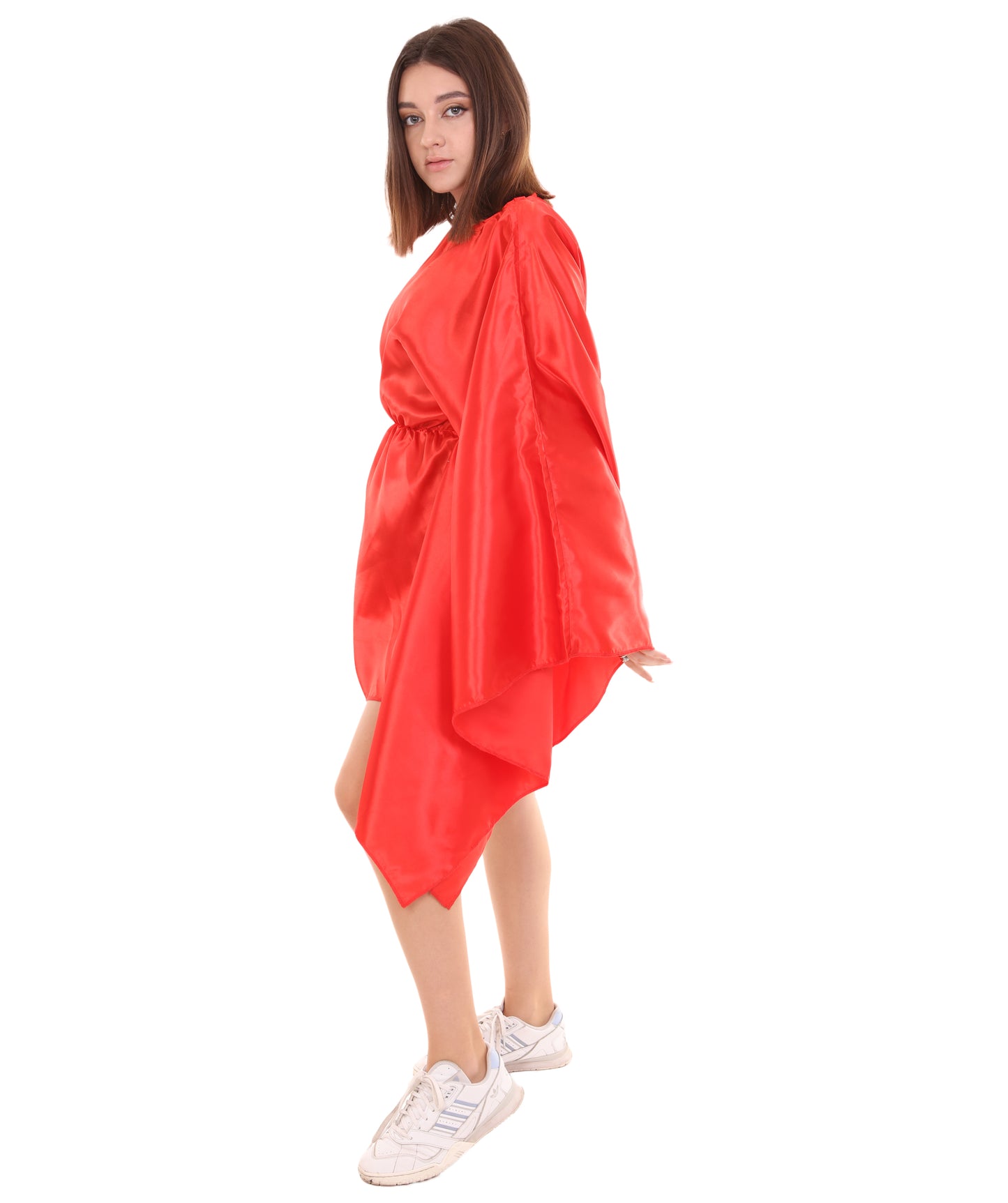 大人用女性の JCO-229 国旗 ドレス スポーツ コスチューム レッド コスプレコスチューム