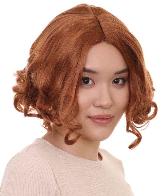 レディース Persona 5 Haru Okumura H-3842 ブラウン セクシーコスプレパーティーハロウィンウィッグ プレミアム 通気性の良い キャップレスキャップ