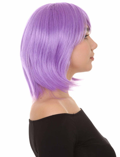 Wigs2you ハロウィン パーティー プレミアム H-1430 簡単に着用でき 快適なフィット感の女性ショート ライラックウィッグ