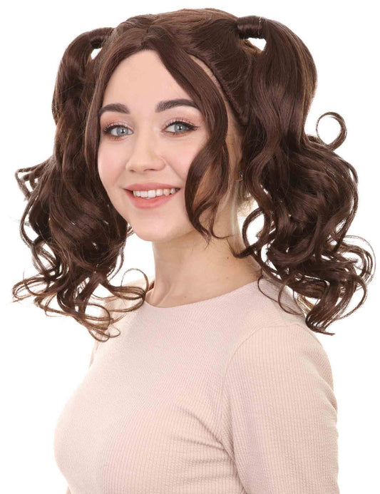 Wigs2you ハロウィンパーティー プレミアム レディース H-767 ドリー ピグテール ウィッグ ブラウン色
