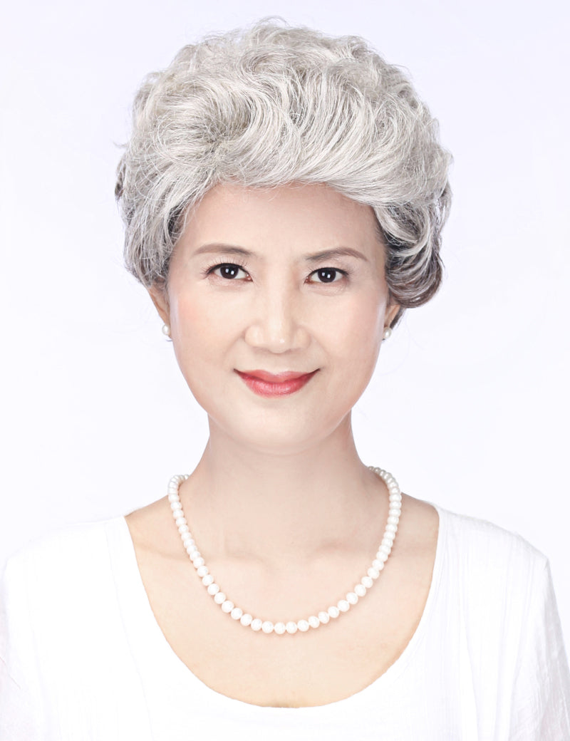 Mrs Styles 短い HHB-057 ヒューマンヘアブレンド パーフェクション ボリュームとカバレッジのため