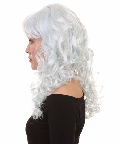 Wigs2you ハロウィンパーティープレミアム レディース H-1016 着用しやすい ベラウィッグ スカイブルー色