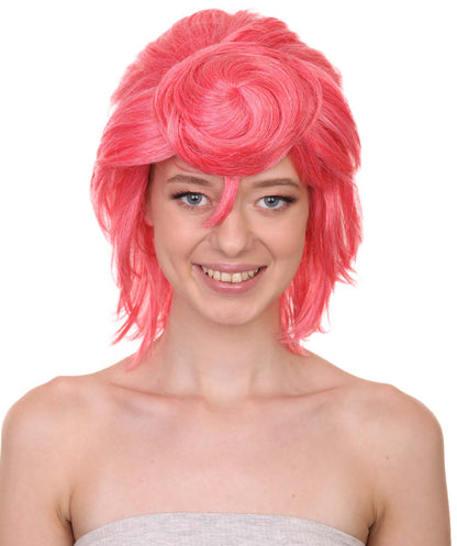 ハロウィンパーティープレミアムレディ H-5439 ミディアムレングス ボスの娘ウナウィッグ ピンク