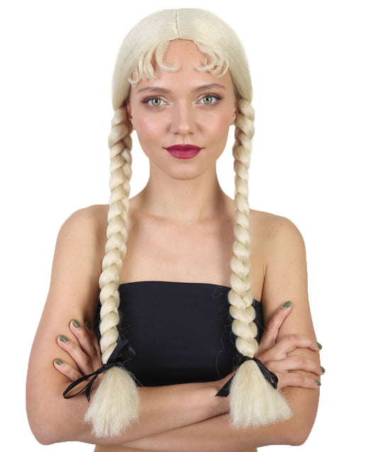 Wigs2you ハロウィンとパーティープレミアムレディース H-500 ブロンズ ダッチガールウィッグ イエロー