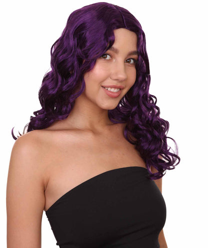 Wigs2you ハロウィンパーティー プレミアム レディース H-1093 アリスウィッグ 鏡の国のアリス バイオレット色