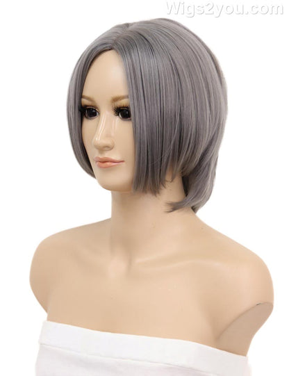 レディースファッション C-047 ショート C-ライトグレー コスプレ ヒートスタイルウィッグ