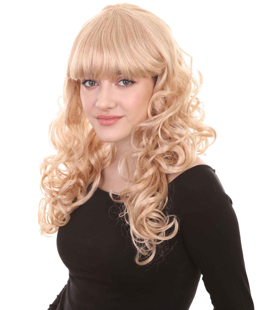 Wigs2you ハロウィン パーティー プレミアム H-833 バットマン 女性ジョーカー ウィッグ ゴールデン ブロンド カラー