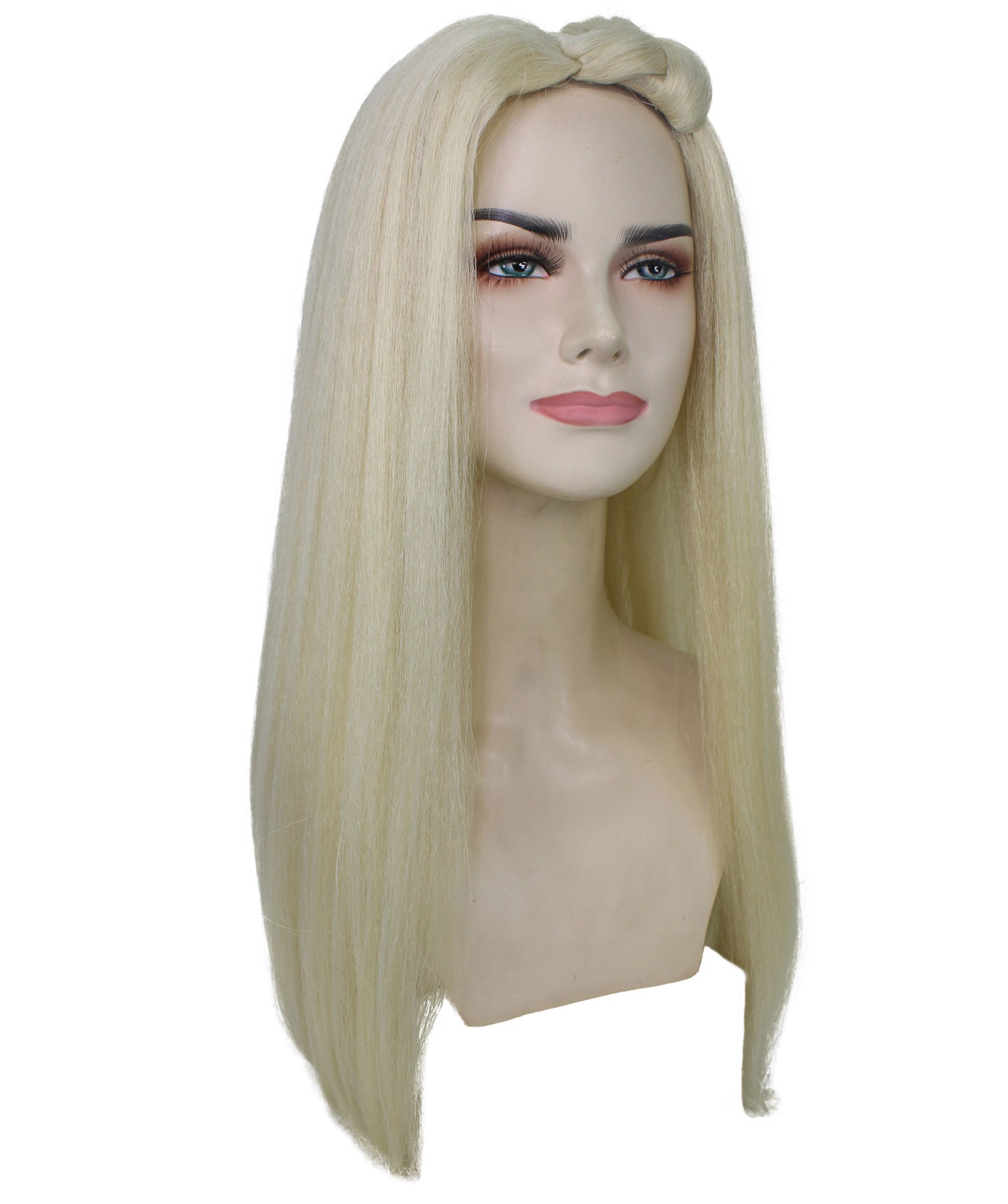 女性用 H-6003 アメリカン ファッション ドール キャラクター ブロンド ウィッグ 花嫁付き ブロンドに最適 難燃性合成繊維