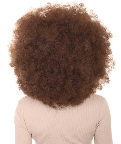 Wigs2you ハロウィン パーティー プレミアム レディース H-1258 着けやすい 快適なフィット感 アフロ スモール ボウウィッグ ブラウン