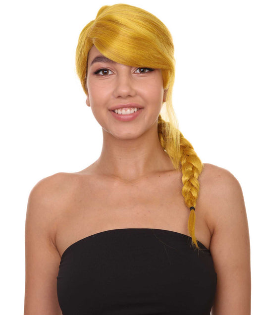 Wigs2you ハロウィン パーティー プレミアム レディース H-1181 快適なフィット感のゴールド編み込みウィッグ