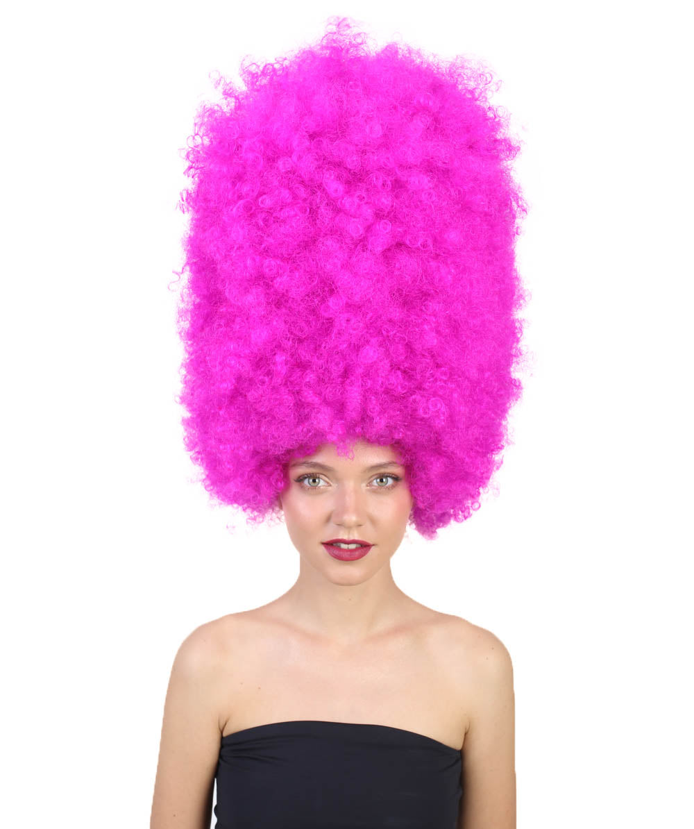 Wigs2youハロウィンパーティープレミアムレディースH-2009 着けやすい 非常に快適 スーパーサイズジャンボネオンフューシャアフロウィッグ